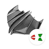 Motorradspoiler Für Yamaha YZF R1 R6 R25 R7 R3 Für S1000 RR/R Motorrad Spoiler Flügel Aerodynamische Winglet(Carbon-Sticker)