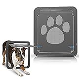 PETLESO Hundeklappe für Fliegengittertür Hundetür Fliegengitter Freiheit für Haustiere ein- oder Aussteigen Haustierklappe Fliegengitter Katzenklappe für Hunde/
