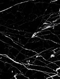 Stone-Marble | Natursteindekor Marmor Soft Matt - Möbelfolie Selbstklebende Tapete Vinyl Folie für Möbel Wand Regal (100x122cm) Farbe U50 - Nero Marquina - Marquina schw