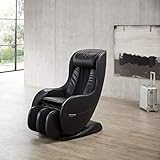 WELCON Massagesessel EASYRELAXX in SCHWARZ - 3D Massagestuhl mit Neigungsverstellung elektrisch Automatikprogramme Knetmassage Klopfmassage Rollenmassage Sessel Massag
