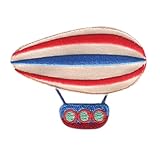 Catch the Patch Zeppelin Fahrzeug - (Größe: 6,5 x 5,2 cm) – Aufbügler & Applikationen in verschiedenen Größen – Ideal für Kleidung, Schulranzen, Jeans & Rucksäck