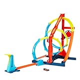 Hot Wheels HDX79 - Track Builder Unlimited Looping-Twister Set, innovativer Looping-Spielspaß, 2 Spielmöglichkeiten, enthält 1 Fahrzeug, Geschenk für Kinder ab 6 J