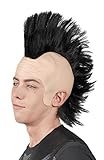 Boland 86406 - Perücke für Erwachsene, Punk Frisur, Irokese aus Kunsthaar, Glatze mit Haaren für Damen und Herren, Faschingskostüme, Kostüm Zubehö