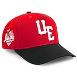 URBAN EFFORT Sportmütze – für Männer und Frauen Baseballmütze 5-Panel Hut – toller Snapback-Verschluss für Ihren Stil & Outdoor, Rot/Schwarz, S-L