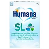 Humana SL Expert, von Geburt an, Spezialnahrung bei Kuhmilchunverträglichkeit durch Laktoseintoleranz, Galaktosämie oder Kuhmilchproteinallergie, für Säuglinge und Kleinkinder, 600 g