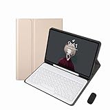 BaMmy Tastaturhülle Für Samsung Galaxy Tab S7/S8 2022/2021 11 Zoll (SM-T870/T875/X700/X706) Mit Maus, Weiche TPU-Rückseite Mit Abnehmbarem Tastatur S-Pen-Halter,G
