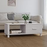 DCRAF Möbelset Couchtisch HAMAR weiß 100x55x35cm M
