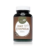 WellLife Zimt Kapseln 125 caps - vegan und organische 2000mg Zimt Tagesdosis mit Antioxidantien Kap