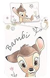 Disney Bambi Baby-Bettwäsche, 100% Baumwolle, Bettbezug 100 x 135 cm + Kissenbezug 40 x 60