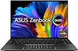 Asus ZenBook 14 UM5401QA#B09R29N43B Aluminium Notebook mit 14 Zoll OLED 2,8K Glossy Monitor AMD Ryzen 7 5800H RAM 8GB 512GB SSD PCIE Windows 11 Home Jade Black inkl. T
