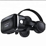 VRLEKAM 3D VR Brille für Handy, with Headset 3D VR Glasses Virtual Reality Brille PC Unterhaltung Anti-Blaulicht fit iPhone & Android 5,0-7,2 Z