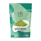 Weizengras Pulver Bio un Roh - 300g. Weizengrassaft Pulver für Grüne Smoothie Bowl. Wheatgrass Juice Powder Raw and Org