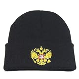 BYFRI Russische Armee KGB Kosaken Strickmützen Kaiseradler Chrest Abzeichen Mütze Kopfbedeckung Dek