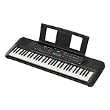 Yamaha PSR-E283 Tragbares Keyboard für Anfänger, schwarz – Mit 410 Instrumentenklängen, 150 Begleit-Styles und 122 Songs, inkl. Voucher für 2 Online-Keyboard-Lessons an der Yamaha Music S