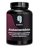 9 Leben® PREMIUM Astaxanthin 180 Kapseln hochdosiert vegan – LABORGEPRÜFT - 6mg/Kapsel natürlich ohne Zusatz - Antioxidans vital p