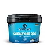 Bodylab24 Coenzyme Q10 Vegan Capsules 120 Kapseln, mit 200mg Coenzym Q10 pro Kapsel, 100% vegan, angereichert mit Selen und schwarzem Pfefferextrakt, enthält 120 Tagesp