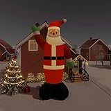 Camerina Aufblasbarer Weihnachtsmann mit LEDs 820 cm Deko Weihnachten Outdoor Riesen W