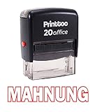 Printtoo MAHNUNG Selbstfarber Stempel Buro stationar Bedrucktes Stamp - R