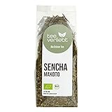 teeverliebt - Bio Grüner Tee SENCHA MAKOTO I reiner grüner Tee lose aus China I nach japanischer Art I mild würzig im Geschmack I aus kontrolliert biologischem Anbau I 100 g
