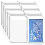 Vicloon Namenschilder Kartenhalter, 30 Stück Schutzhüllen für Karten, Ec Karten Hüllen, Ausweishülle Transparent, Durable Kreditkartenhülle für Kreditkarten Ausweis Transp