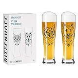 RITZENHOFF BRAUCHZEIT Weizenbierglas-Set #1 von Andreas Preis, 646 ml, in Geschenkverpackung, 2 Stück (1er Pack)