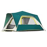 Wasserdichtes Zelt für Camping, 4-Personen-Zelt, Familienzelt, Pop-Up-Zelt, 2 Netzfenster für Belüftung, Pop-Up-Zelte für Camping, Picknick, Party, automatisches, sofort tragbares Kuppelzelt H