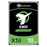 Seagate Exos X18 Enterprise, 18TB HDD, CMR 3.5 Zoll, Hyperscale SATA 6GB/s, 7.200 U/min, 512e, 4Kn, geringe Latenz mit verbessertem Caching, HDD - Modellnr.: ST18000NM000J (Generalüberholt)