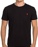 Polo Ralph Lauren Herren-T-Shirt mit Rundhalsausschnitt, Schwarz M