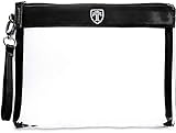 TRAVANDO Kulturbeutel durchsichtig 1l Kosmetiktasche Kulturtasche transparent Flüssigkeiten Reiseset Handgepäck Flugzeug Flug Reise Set Handgepäck Beutel Zipper Reisebeutel Tasche Zip W