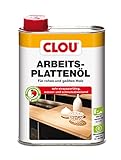 Clou Arbeitsplatten-Öl für rohes und geöltes Holz, wasserabweisende und abriebfeste Öl-Wachs-Kombination, 250