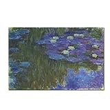 Berühmte Gemälde, Kunst, Seerosen von Claude Monet, Leinwand-Poster und Drucke, Wandkunst, Dekoration, Bild für Wohnzimmer, Zuhause, 60 x 80 cm,