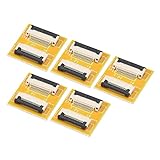 MECCANIXITY FFC FPC Verlängerungsplatine PCB Extend Zip HDD Connector 16 Pin 0,5mm Pitch Single Side for LCD 3D Printer Camera DVD TV Laptop Pack of 5