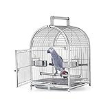 Vogelkäfig käfig Edelstahl Kleiner Budgie Finch Canary Bird Cage 42 * 37 * 54CM Pet Home, beweglicher kleiner Papagei Reise Käfig Pet Vogelkäfig Z