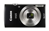 Canon IXUS 185 Digitalkamera (20 MP, DIGIC 4+, 8X optischer Zoom, 6,8cm (2,7 Zoll) LCD, Display, Smart Auto, HD Movies, USB, 720p) Kamera digital, schw