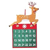 Stoppuhr für Kinder Baum 24 Kalender Weihnachtskalender Dekoration Weihnachten Countdown Anhänger Tage Wohnkultur Led Digital Wanduhr Timer (A, Einheitsgröße)