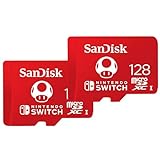 SanDisk microSDXC UHS-I Speicherkarte für Nintendo Switch 128 GB Twin-Pack (V30, U3, C10, A1, 100 MB/s Übertragung, mehr Platz für Spiele)