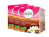 Veet Sugaring Zuckerpaste Vanilleblüte zur Haarentfernung für spürbar glatte Haut für bis zu 4 Wochen, 3er Pack, 750ml (3 x 250ml), 219g