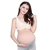 YUXINCAI Gefälschter Bauch Silikon, Klebstoff Typ Hohl Konkav Boden Foto Requisiten Schwangere Frauen Gefälschter Bauch (2-10 Monate)