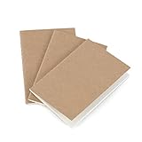 A6 Papier Notebook Refill Inserts 3er Set - Papier Einlagenblätter punktiert - Einlagen für Notizbuch, Travelers Notebook, Notizbücher und Reise-Journalbook - 3x30 Einlageblätter - 10,5 x 15