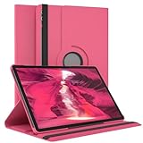 EAZY CASE - Tablet Hülle für Samsung Galaxy Tab S9 Plus Schutzhülle 12.4 Zoll Smart Cover Tablet Case Rotationcase zum Aufstellen Klapphülle 360° drehbar mit Standfunktion Tasche Kunstleder Pink