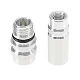 VGOL 2-teilig Set R134A Umrüstadaptersatz für Klimaanlagen 357820795H 357820795J Nachrüstventil aus Aluminiumlegierung