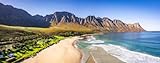 Acryl-Bild 130 x 50 cm: Luftaufnahme der Kogel Bay in der Provinz Westkap in Südafrika (213917439)