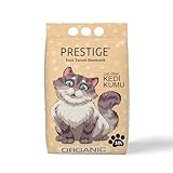 Prestige Katzenstreu - Geruchsneutralisierende Klumpstreu für Katzen - Staubfreies Katzenstreu - Natürlich & Unbeduftet - Mehrkatzenformel - Geringe Verfolgung (Organic, 10 l)