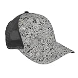 BREAUX Red Crown Mesh Baseball Cap, Mode Baseball Cap, Atmungsaktive Running Cap Outdoor Sport Cap, Hd Zeitung, O