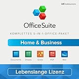 OfficeSuite Home & Business – Lebenslange Lizenz – Documents, Sheets, Slides, PDF, Mail & Calendar für 1 Windows PC