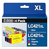 Coloran LC421XL Druckerpatronen kompatible für Brother LC 421XL LC-421 XL LC-421XL
