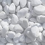 Zierkies weiß Carrara 16mm bis 25mm Marmor (2.5 KG)