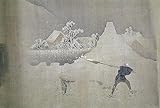 SelUm Leinwandbild Wandbilder Poster|Blick auf den Berg Fuji aus der gemalten Zwölferrolle von Katsushika Hokusai|40x60cm Kein R