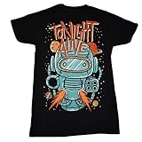 Tonight Alive Mens Astronaut Graphic Slim-Fit Shirt M