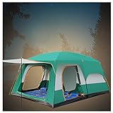 Isoliertes Zelt für 5 bis 8 Personen, insektensicher, wasserdichtes Campingzelt, Feste und stabile Pop-up-Zelte für Camping